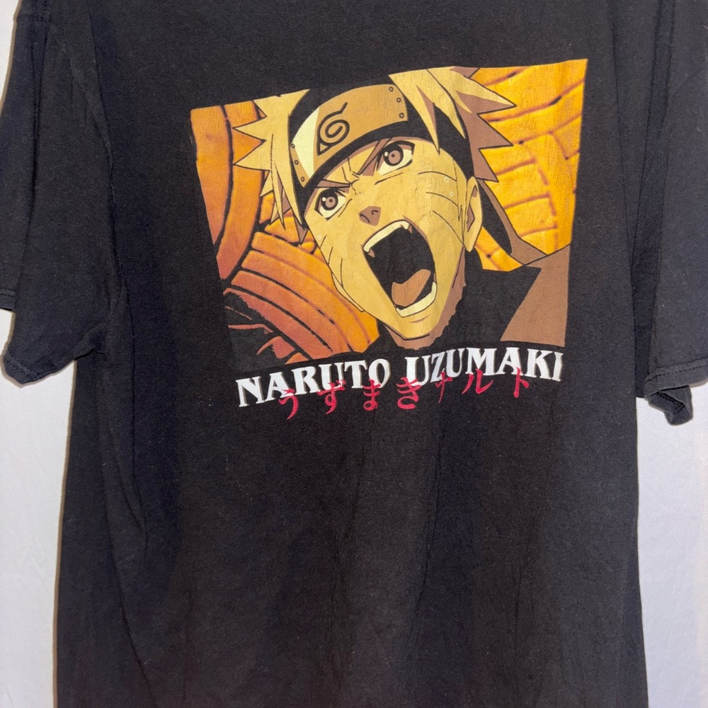 Black Naruto Uzumaki Graphic T-Shirt